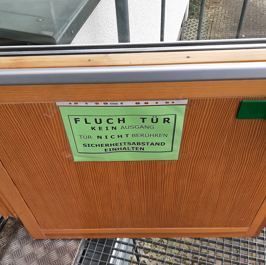 Die Fluchtür - eine notwendige Ergänzung