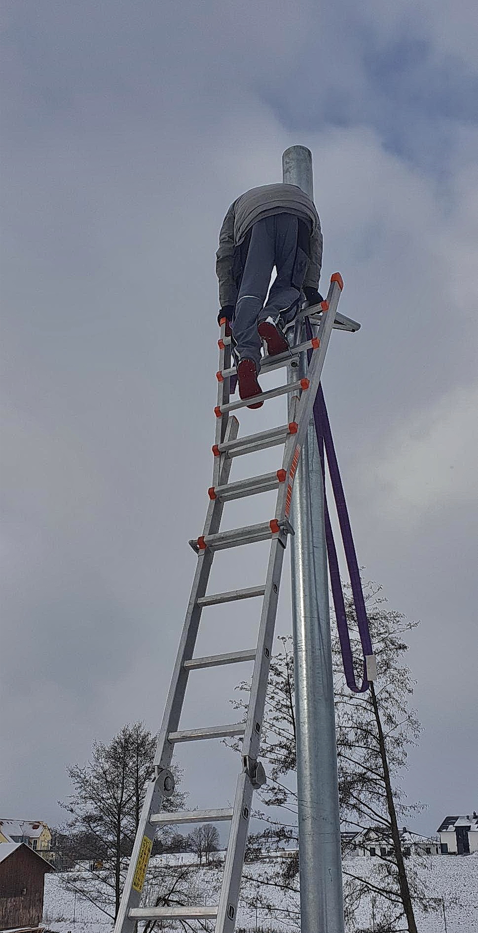 Der Mann auf der Leiter