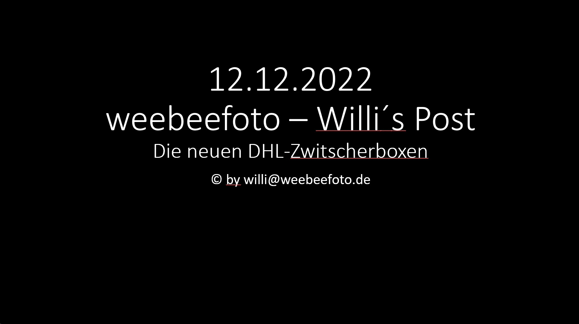 Die DHL-ZwitscherBox